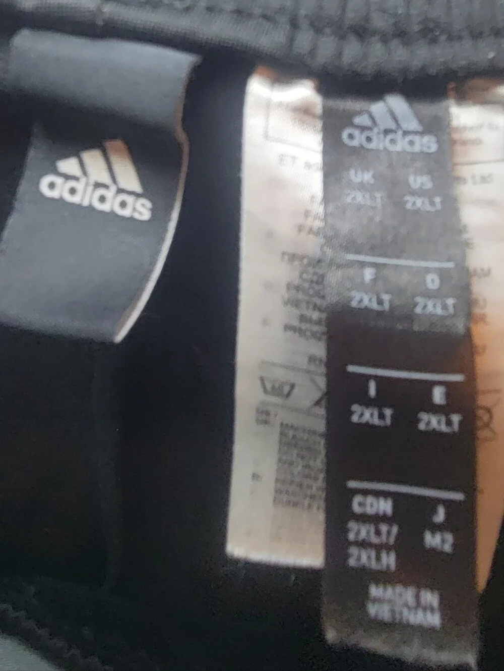 Adidas Black Track Pants with White Stripes